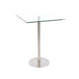 Donte Glass Square Bar Table