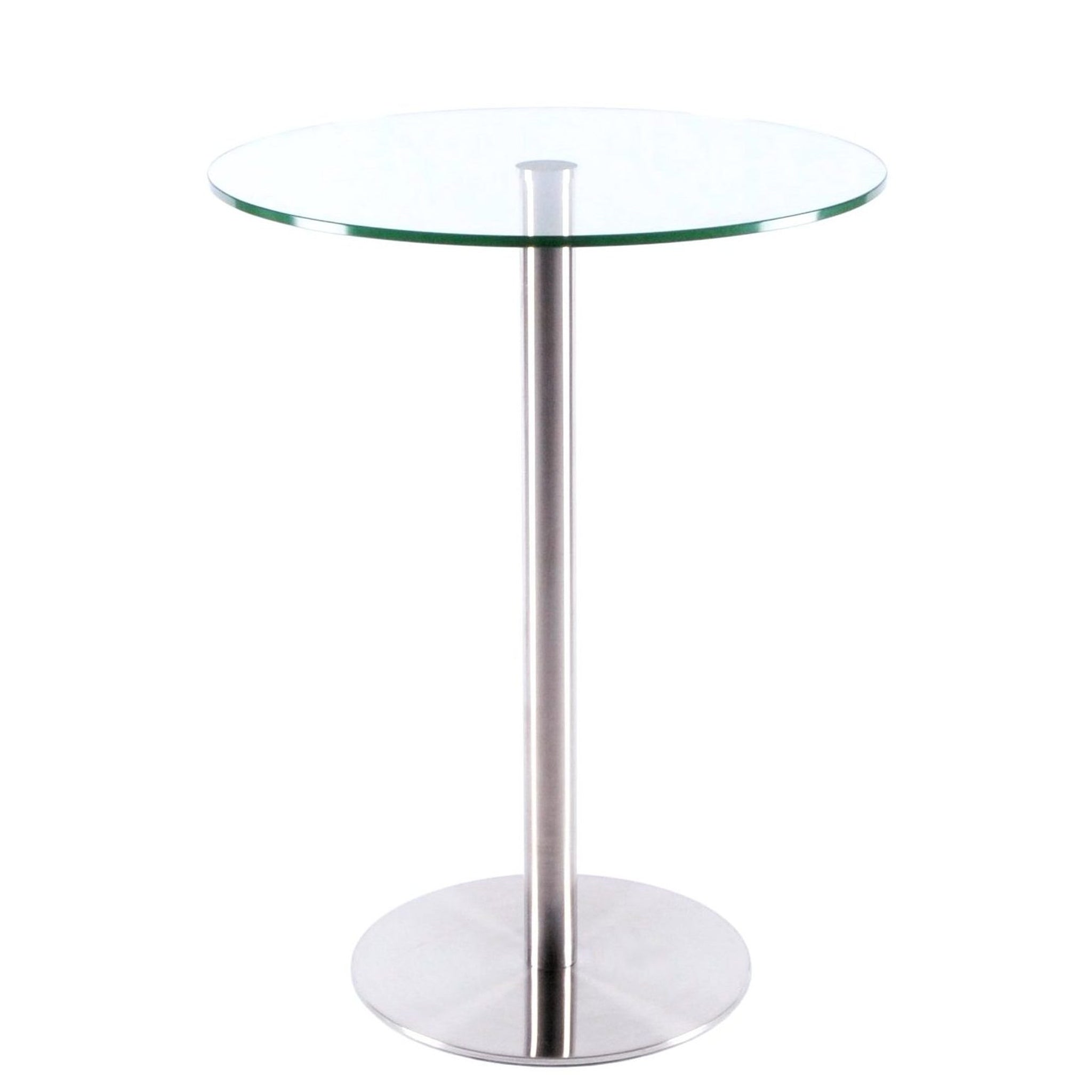 Mabel Glass Round Bar Table