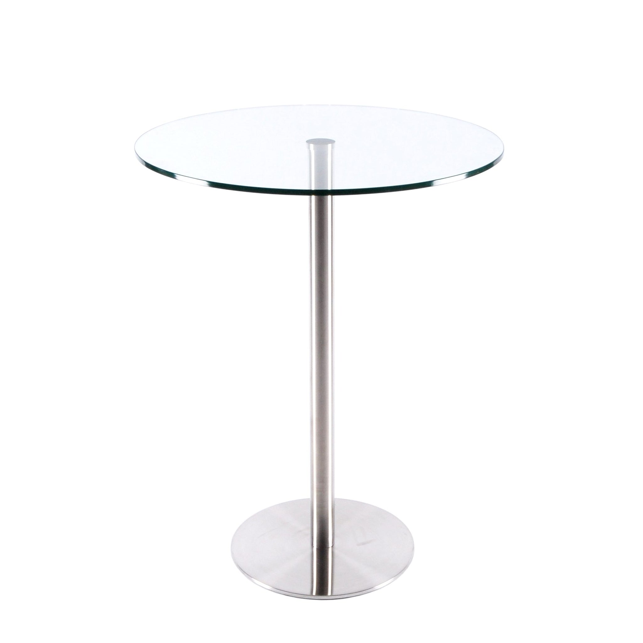 Mabel Glass Round Bar Table