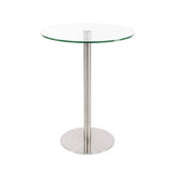 Mabel Glass Round Counter Table