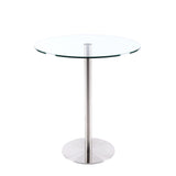 Mabel Glass Round Counter Table