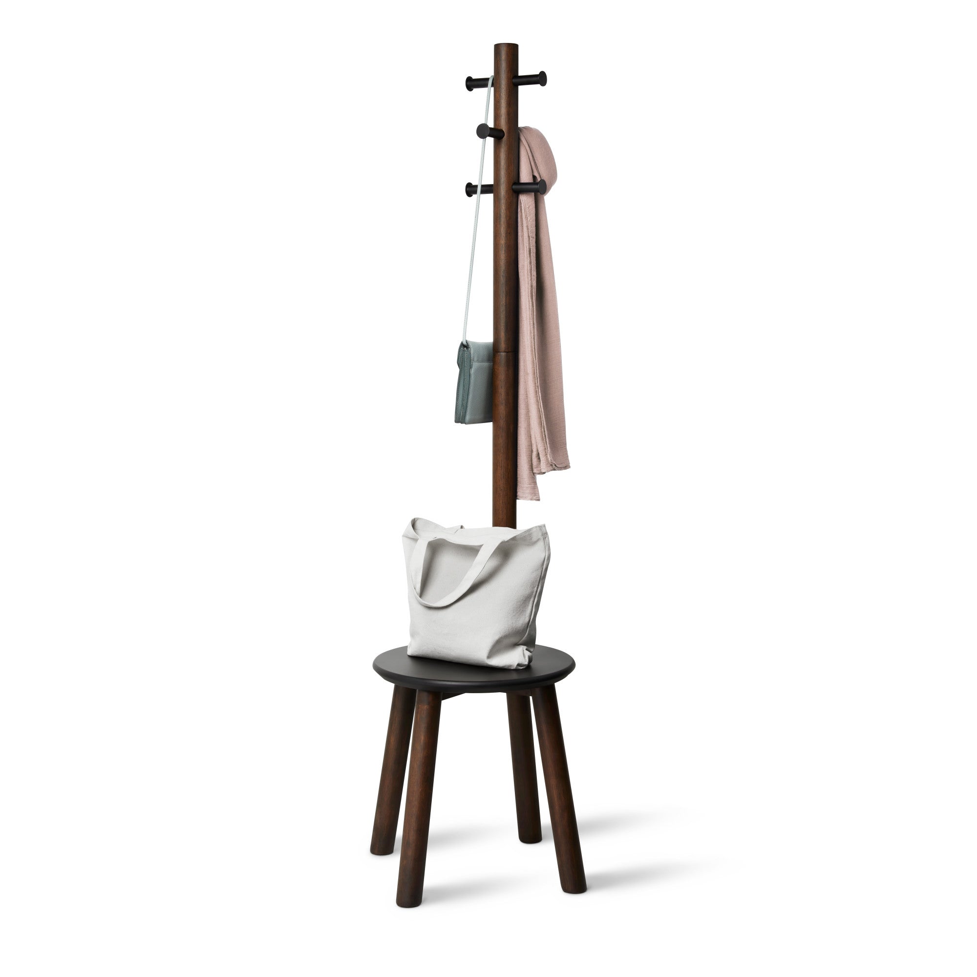Pillar Stool and Coat Rack