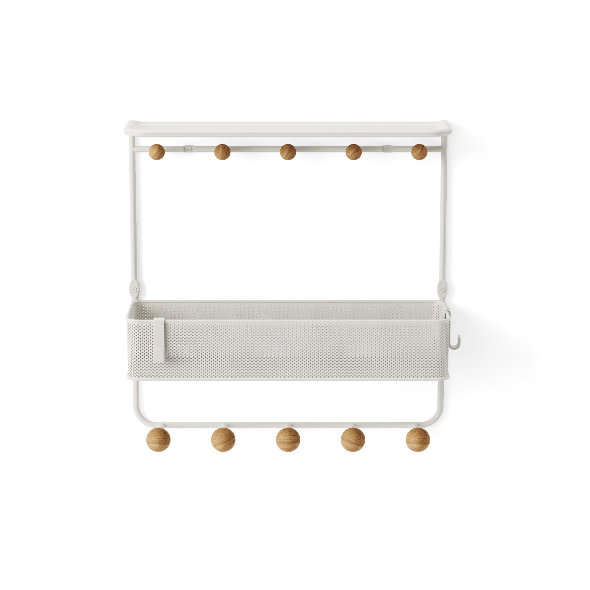 Estique Shelf With Hooks