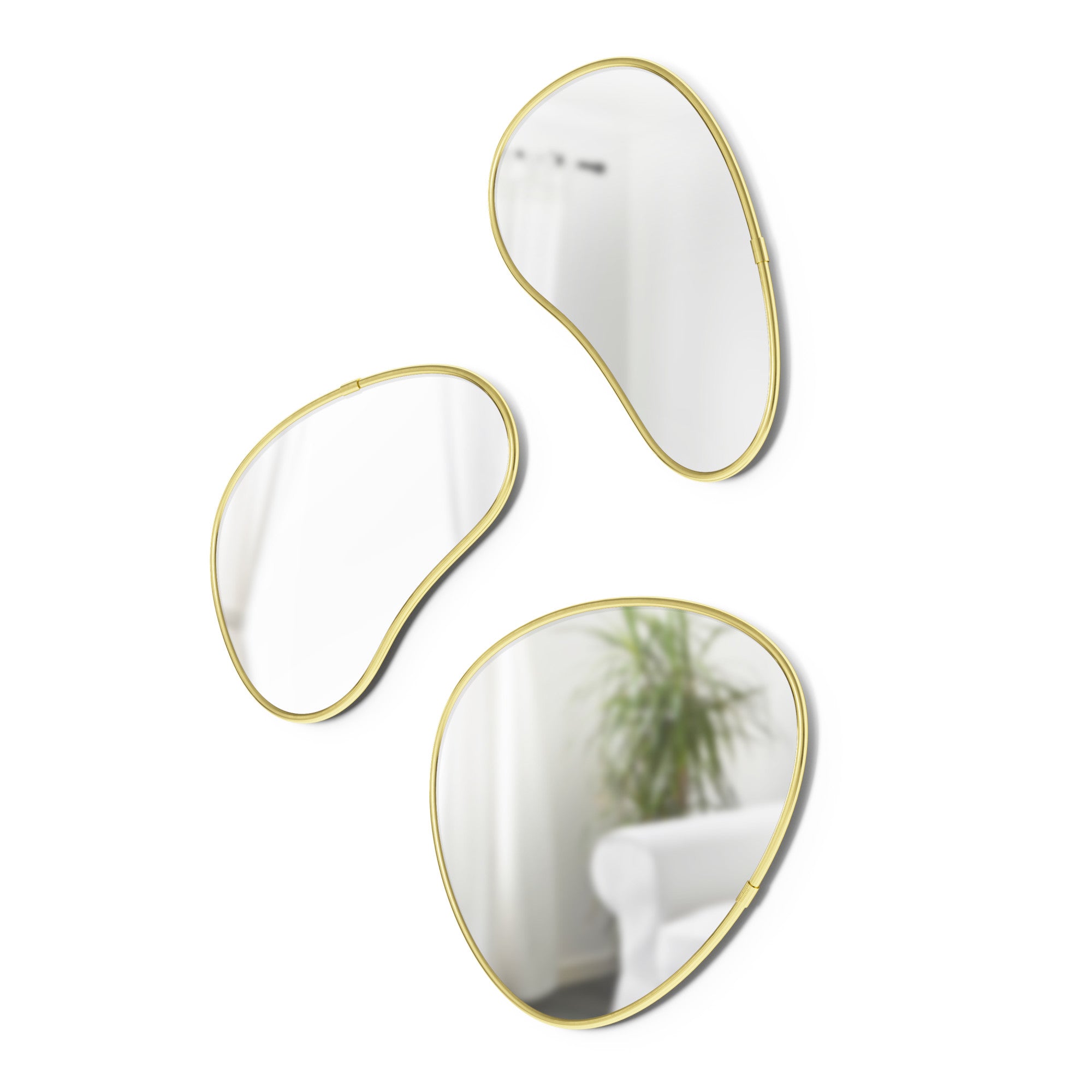 Hubba Pebble Wall Mirrors - Set of 3
