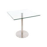 Donte Glass Square Dining Table